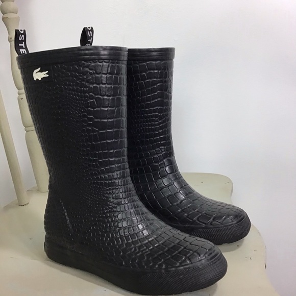 lacoste rubber boots
